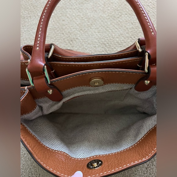 Dooney & Bourke Pebble Grain Brenna in Caramel - Picture 14 of 14